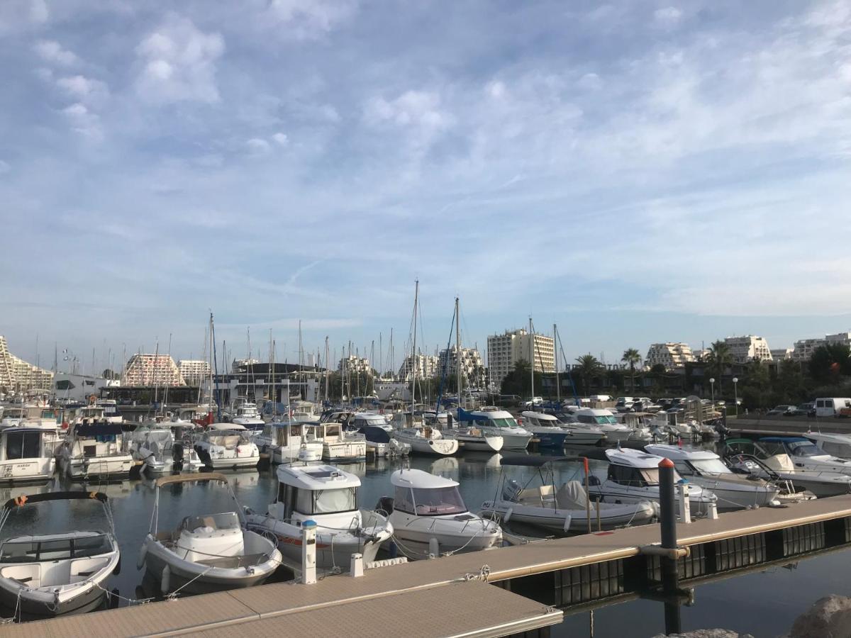Studio 2-3 Pers Parking Clim Vue Port Et Mer La Grande-Motte Exterior foto
