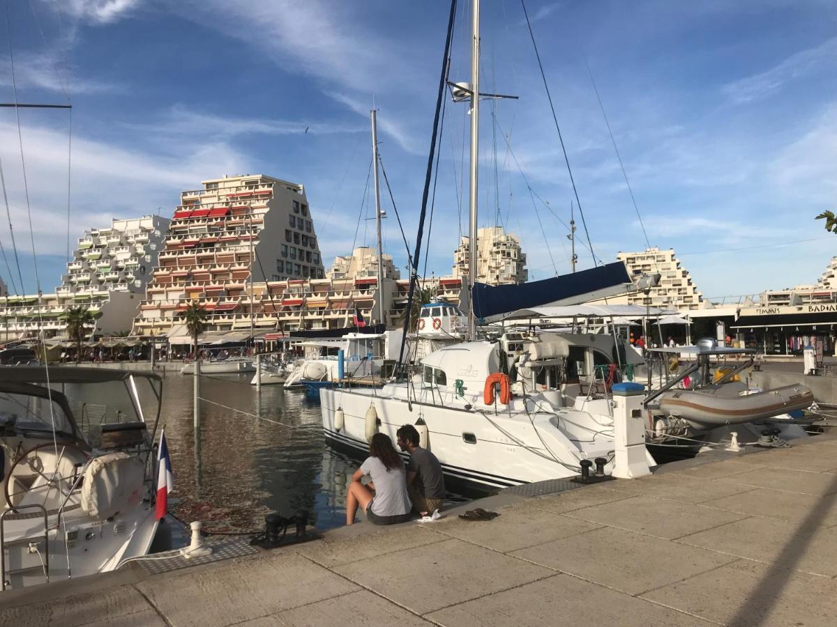 Studio 2-3 Pers Parking Clim Vue Port Et Mer La Grande-Motte Exterior foto